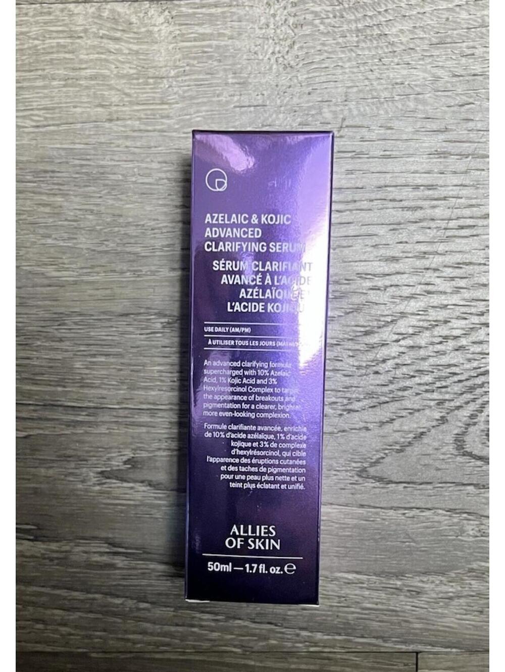 NIB Allies of Skin Azelaic and Kojic Advanced Clarifying Serum 1.7oz * Free Ship